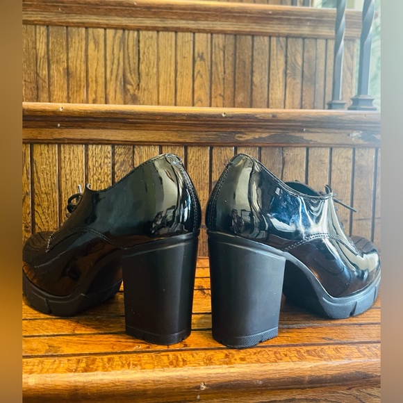 Refill Black platform shoes with shoe laces - Picture 3 of 5